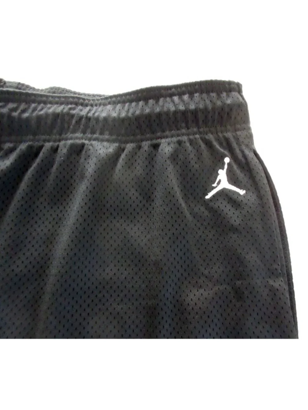 Jordan Men's MVP Mesh 23 Gym Shorts Double Black White Standard Fit NWT